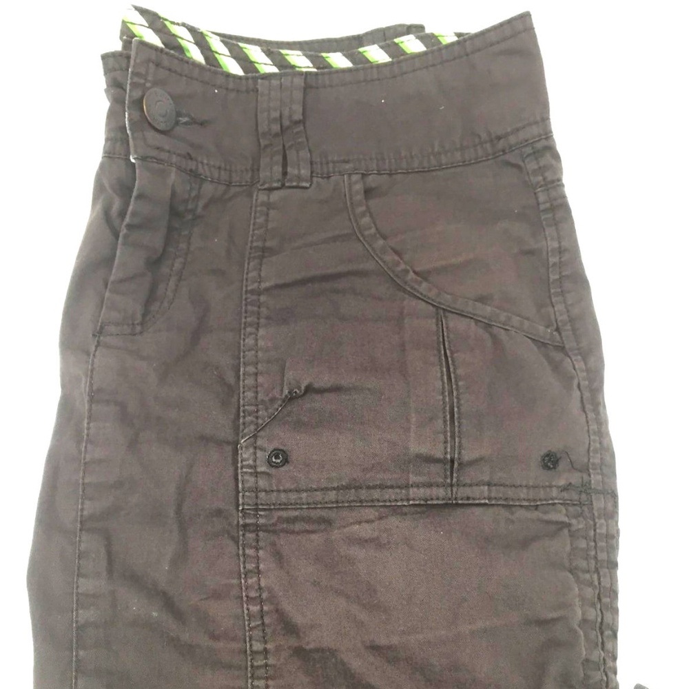 Maurices Womens Short Skirt 100% Cotton Dark Brown